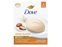 Dove Moisturizing Cream Beauty Bar, Shea Butter, 3.75 oz/106 g, Pack of 8 - Image 2