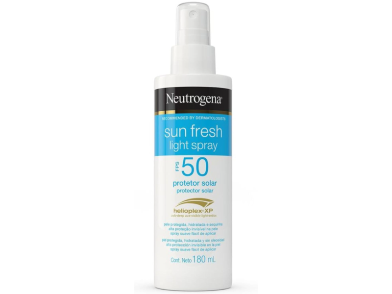 Neutrogena Protetor Solar Sun Fresh Light Spray, SPF 50, 180 mL