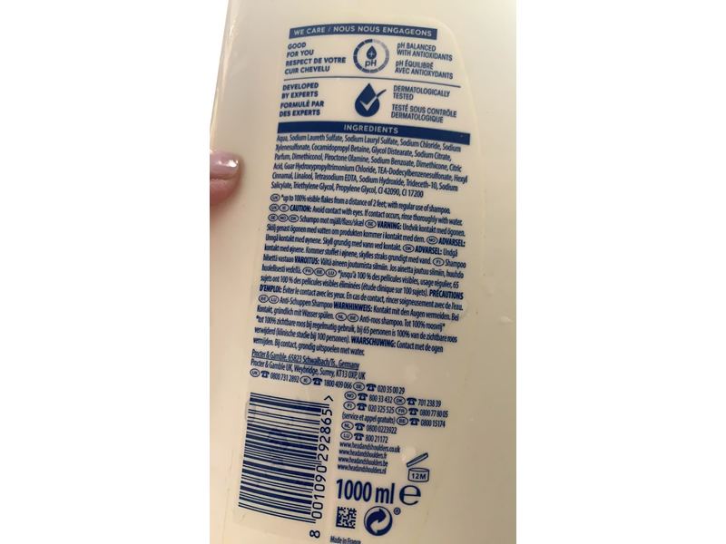 Head & Shoulders Anti-Dandruff Shampoo, Classic Clean, 1000 mL