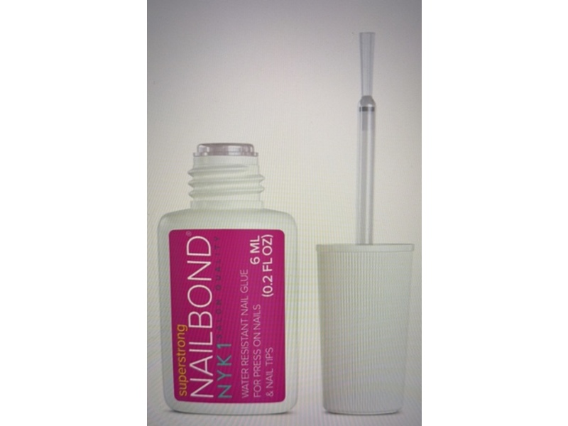 Nyk1 Super Strong Nail Bond Nail Glue, 0.2 fl oz/6 mL