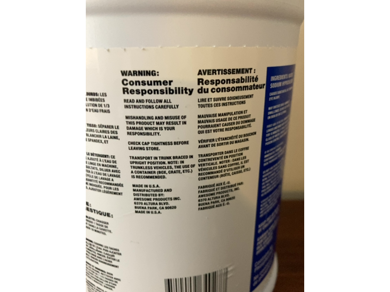 La's Totally Awesome Bleach, Fresh Scent, 64 oz/1.89 L