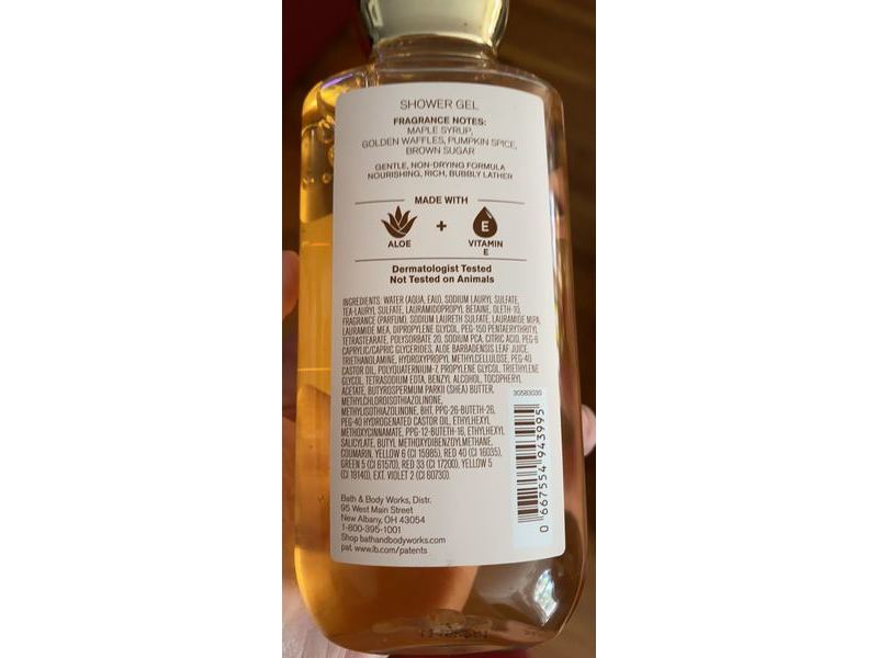 Bath & Body Works Shower Gel, Pumpkin Pecan Waffles, 10 fl oz/295 mL