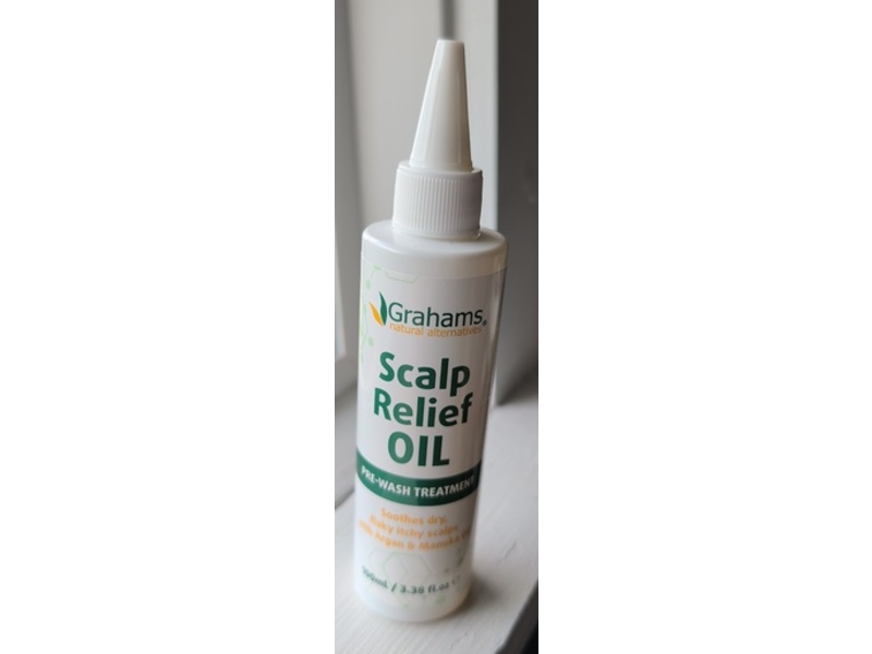 Grahams Natural Alternatives Scalp Relief Oil Pre-Wash Treatment, 3.38 fl oz/100 mL