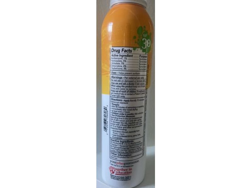 Harris Teeter Clear Sunscreen Spray, Sport, SPF 30, 6 fl oz/177 mL