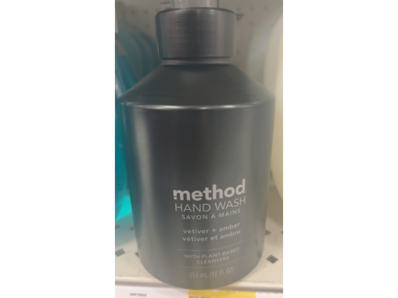Method Hand Wash, Vetiver + Amber, 12 fl oz/354 mL, 3 Count