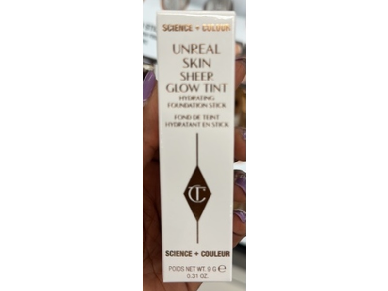 Charlotte Tilbury Unreal Skin Sheer Glow Tint Hydrating Foundation Stick, 13 Deep, 0.31 oz/9 g