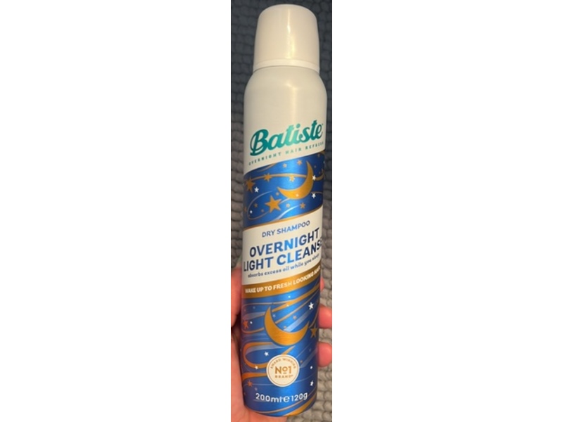 Batiste Overnight Light Cleanse Dry Shampoo, 200 mL