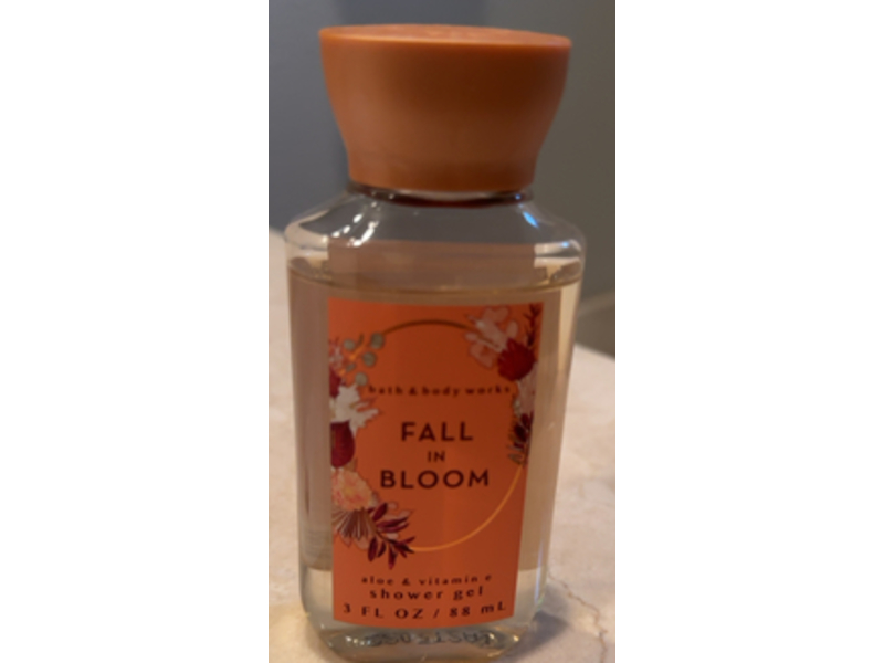 Bath & Body Works Fall In Bloom Shower Gel, Aloe & Vitamin E, 3 fl oz/88 mL