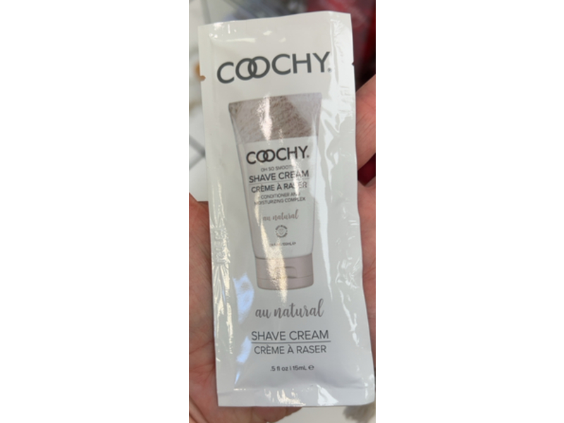 Coochy Au Natural Shave Cream, 0.5 fl oz/15 mL