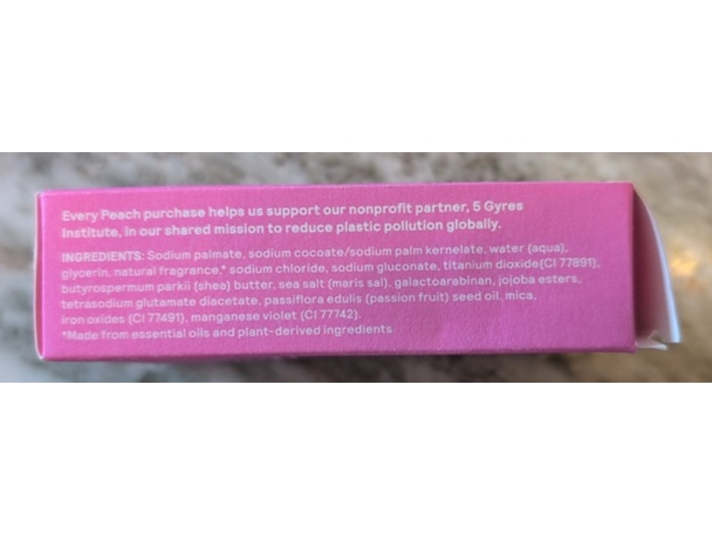 Roven Peach Deep Cleansing Hand & Body Bar, 4 oz/113 g