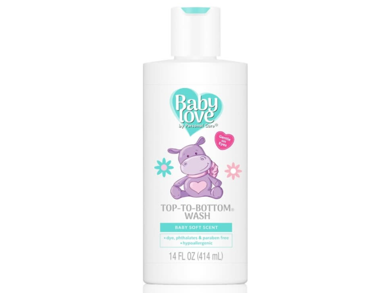 Baby Love Top-To-Bottom Wash, Baby Soft Scent, 14 fl oz/414 mL