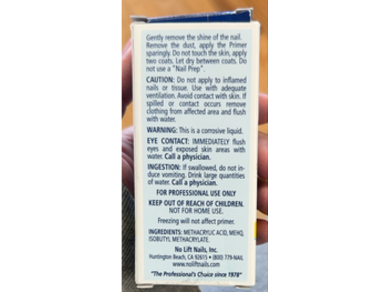 No Lift Nails Nail Primer, 0.75 fl oz/22 mL