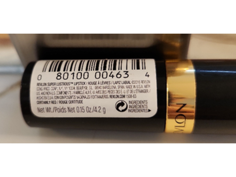Revlon Super Lustrous Lipstick, Certainly Red, 0.15 oz/4.2 g