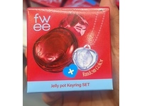 Fwee Glowy Jelly Pot Keyring Set, Cream Tea, 4 g - thumbnail 2