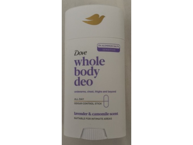 Dove Whole Body Deo Stick, Lavender & Chamomile, 75 mL
