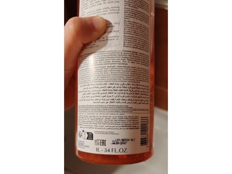 SVR Topialyse Cleansing Gel, 33.8 fl oz/1 L