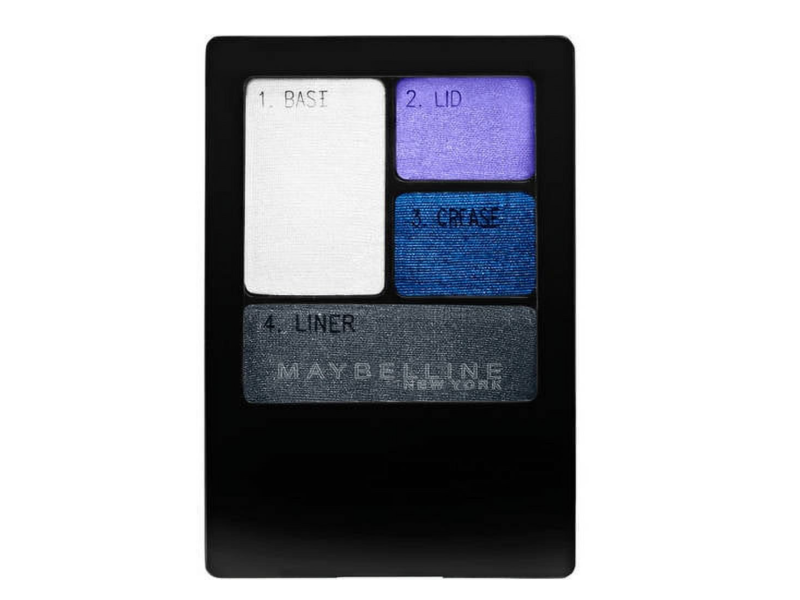 Maybelline New York Expert Wear Eyeshadow Quads, Electric Blue, 0.17 oz/48 g