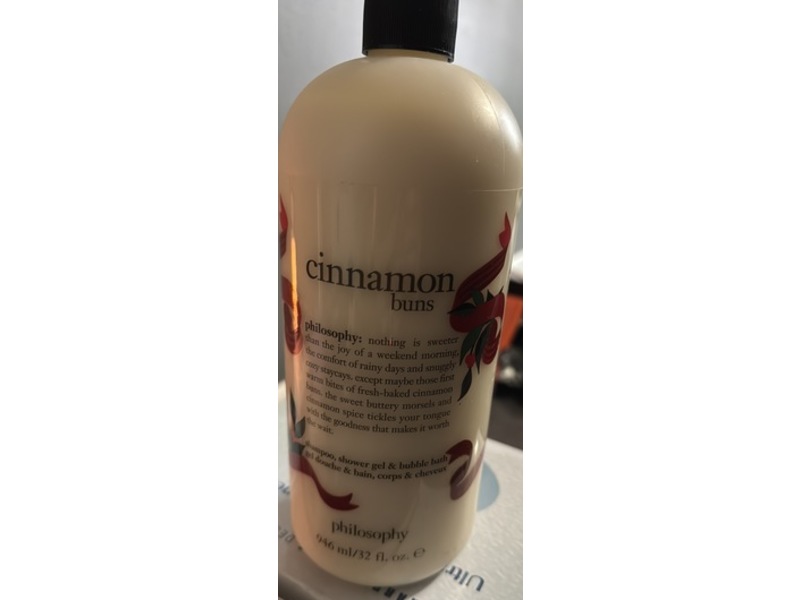Philosophy Shampoo, Shower Gel & Bubble Bath, Cinnamon Buns, 32 fl oz/946 mL