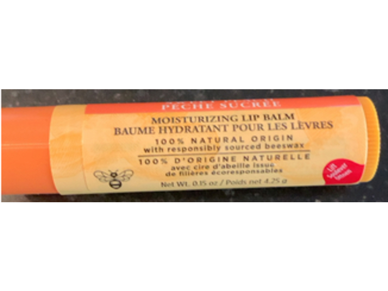 Burts Bees Moisturizing Lip Balm Sweet Peach, 0.15 oz/4.25 g