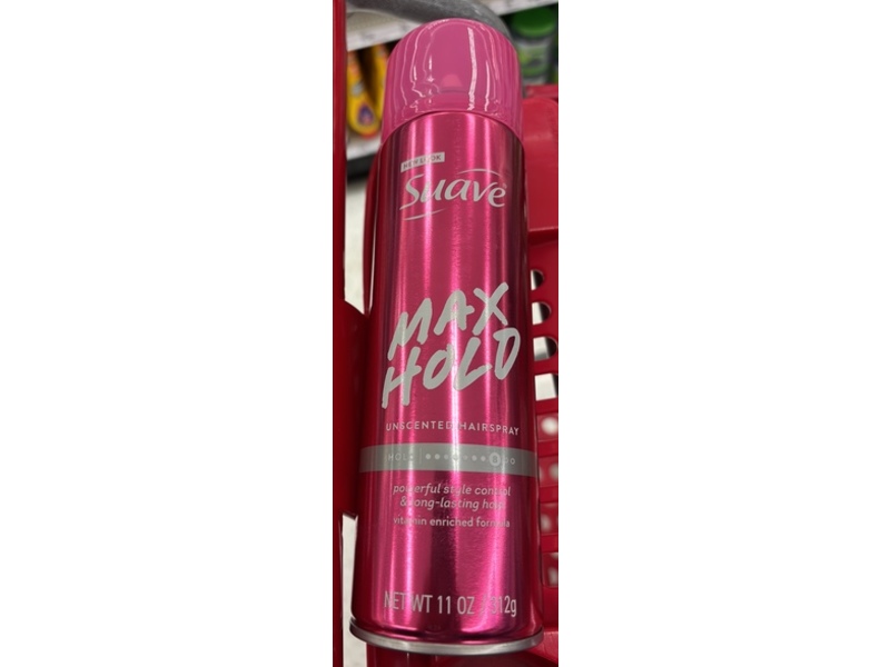Suave Max Hold Hair Spray, Unscented, 11 oz/312 g