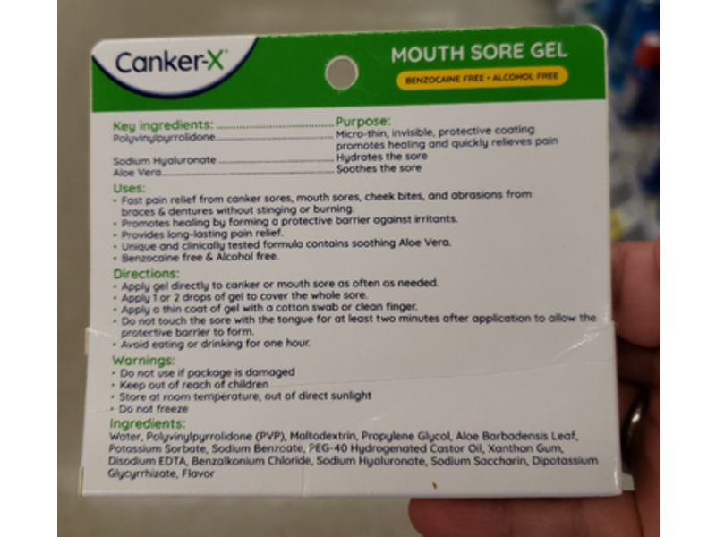 Canker - X Mouth Sore Gel, 0.28 fl oz/8 mL