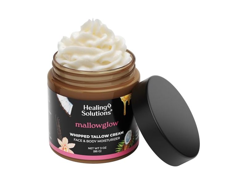 Healing Solutions Whipped Tallow Cream, Mallowglow, 3 oz/85 g
