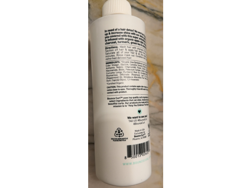 Bounce Curl Purifying Hair & Scalp Mask, Turmeric, 8 fl oz/237 mL