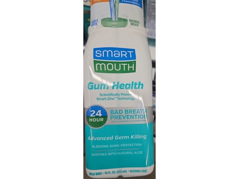 SmartMouth Gum Health Breath Rinse, Mild Mint, 16 fl oz/473 mL, Pack Of 2