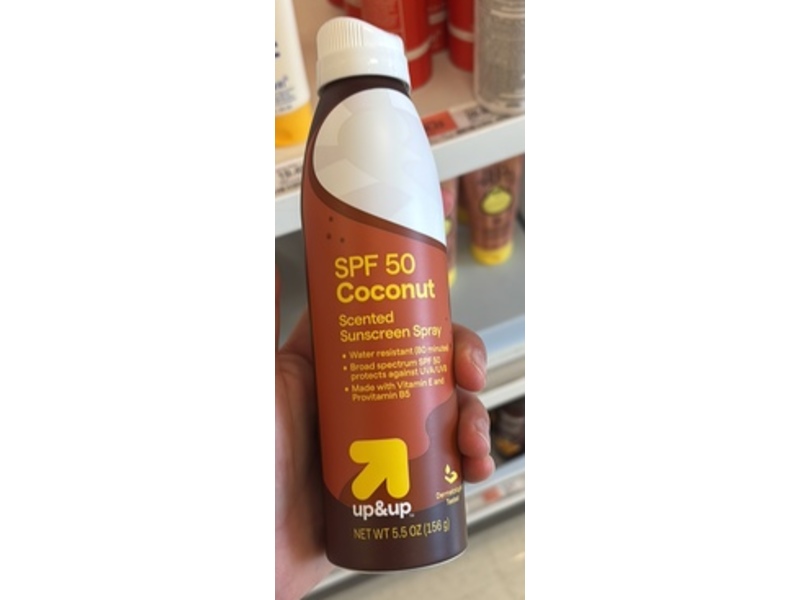 up&up Sunscreen Spray, Coconut, SPF 50, 5.5 oz/156 g
