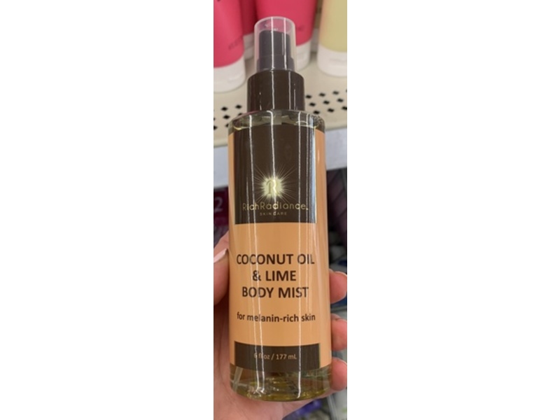 Rich Radiance Body Mist, Coconut Oil & Lime, 6 fl oz/177 mL