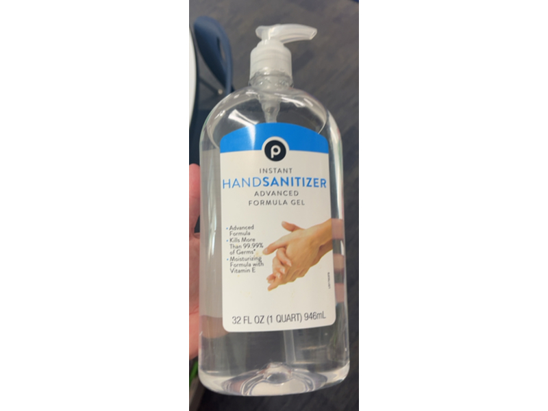 Publix Instant Hand Sanitizer Advanced Formula Gel, 32 fl oz/946 mL