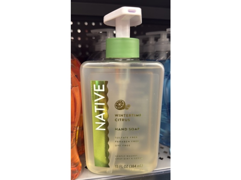 Native Hand Soap, Wintertime Citrus, 13 fl oz/384 mL