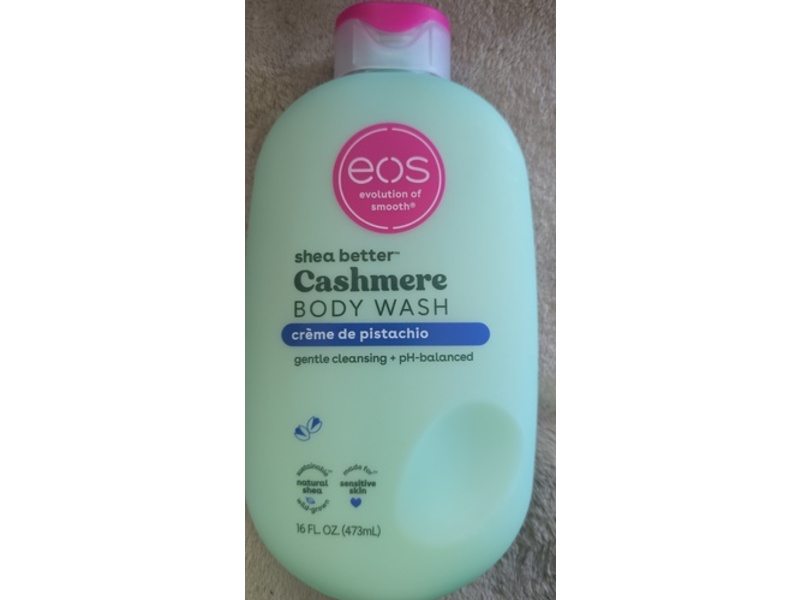EOS Shea Butter Cashmere Body Wash, Creme De Pistachio, 6 fl oz/473 mL