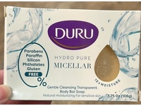 Duru Hydro Pure Micellar Gentle Cleansing Transparent Body Bar Soap, 3.75 oz/106 g - Image 3