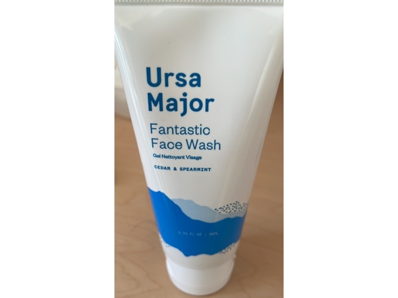 Ursa Major Fantastic Face Wash, Cedar & Spearmint, 1.96 fl oz/58 mL