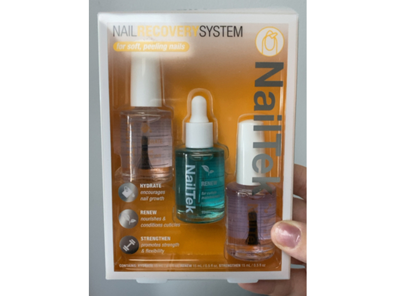 Nail Tek Hydrate, Renew & Strengthen Nail Recovery System Kit, 0.5 fl oz/15 mL, Pack Of 3