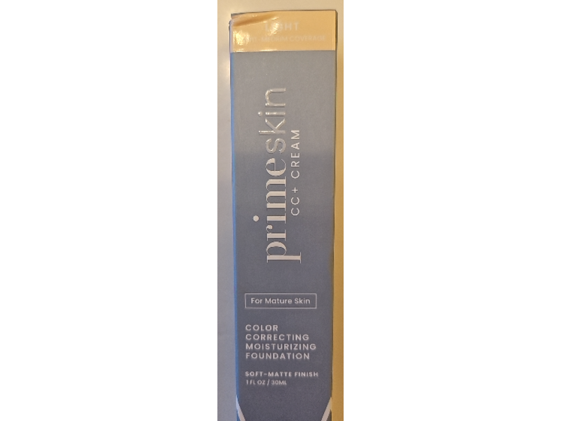 PrimeCosmetics CC+ Color Correctin Foundation, Light , 1 fl oz/30 mL