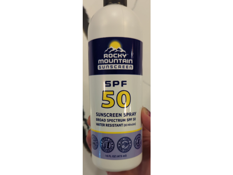 Rocky Mountain Sunscreen Spray, SPF 50, 16 fl oz/473 mL