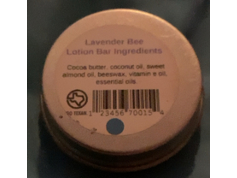 Creek House Beeswax Lotion Bar, Lavender Bee, 1 oz