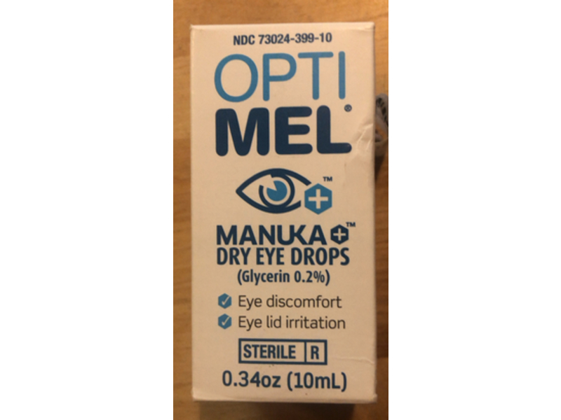 Melcare Optimel Manuka + Dry Eye Drops, 0.34 oz/10 mL
