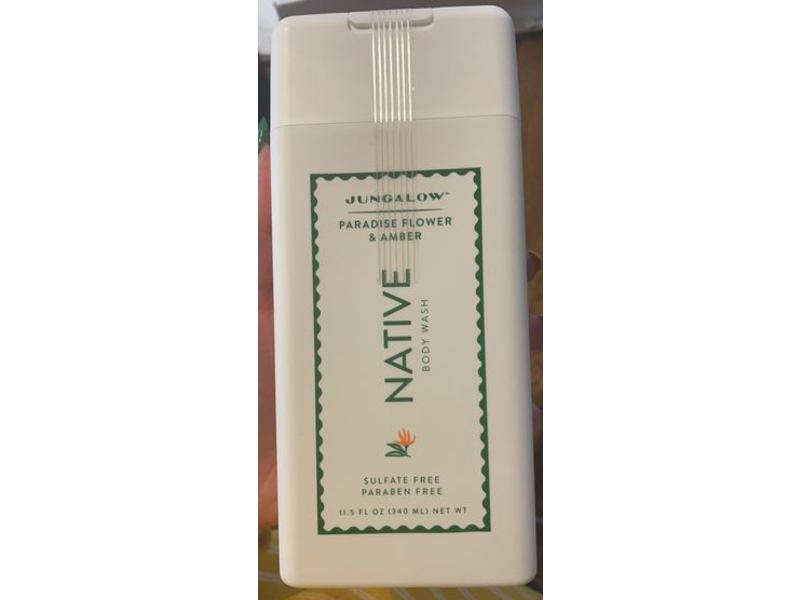 Jungalow Native Body Wash, Paradise Flower & Amber, 11.5 fl oz/340 mL