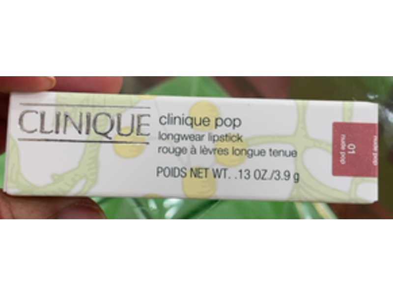 Clinique Pop Longwear Lipstick, Nude Pop, 0.13 oz/3.9 g