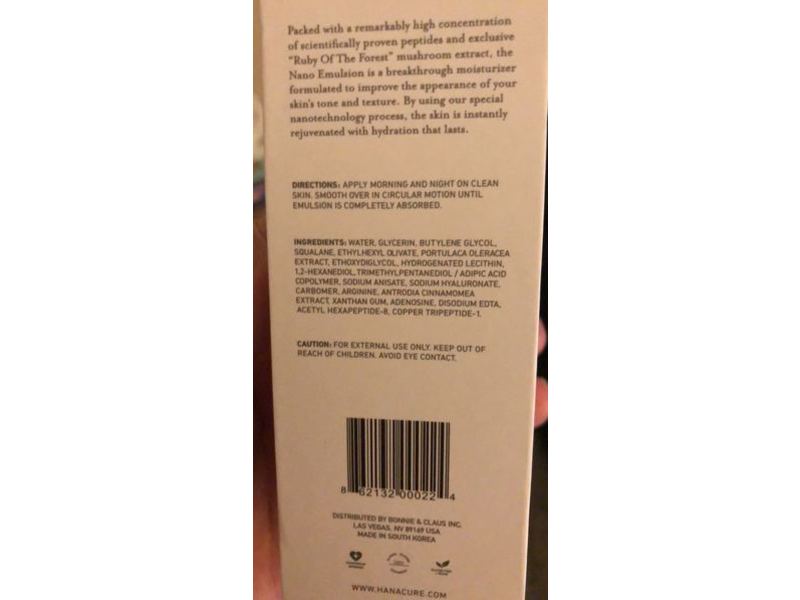 Hanacure Nano Emulsion, 3.4 fl oz/100 mL