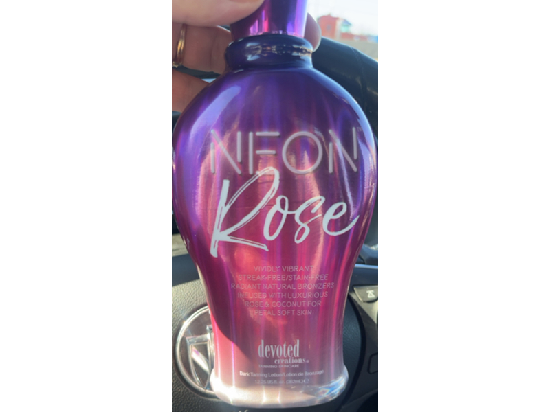 Devoted Creations Dark Tanning Lotion, Neon Rose, 12.25 fl oz/362 mL