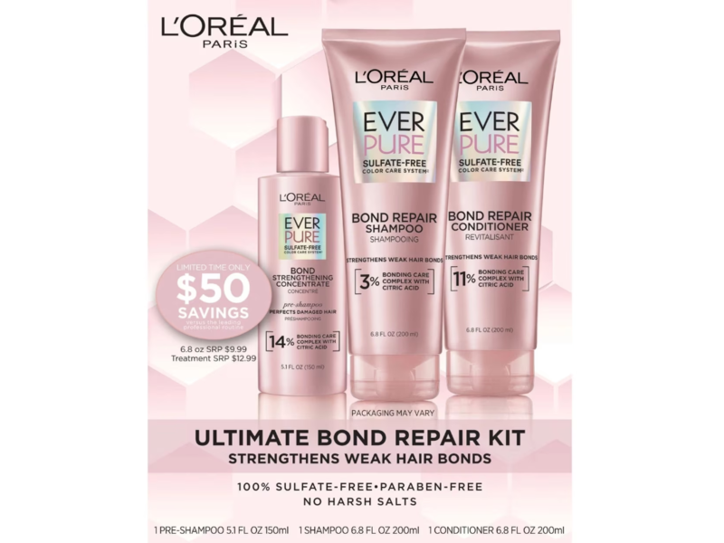 L'Oreal Paris Ever Pure Ultimate Bond Repair Kit
