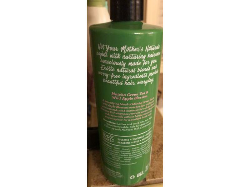 Not Your Mother's Naturals Nutrient Rich Shampoo, Matcha Green Tea & Wild Apple Blossom, 16 fl oz/473 mL