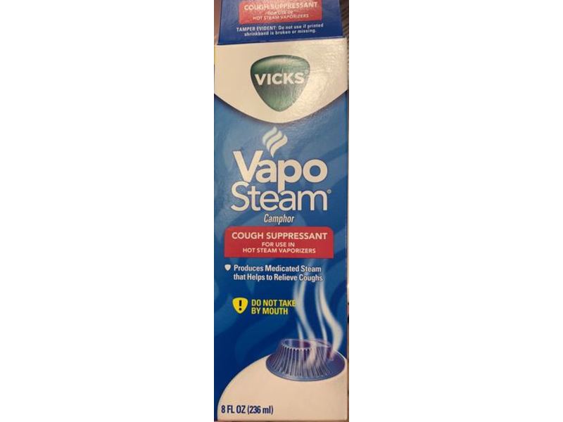 Vicks Vapo Steam Cough Suppressant, Camphor, 8 fl oz/236 mL