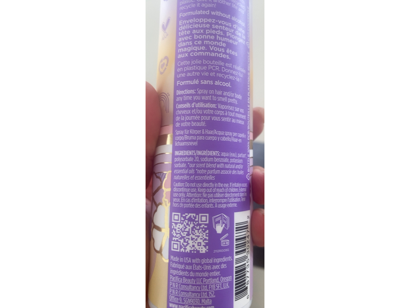 Pacifica Perfumed Hair & Body Mist, French Lilac, 6 fl oz/177 mL