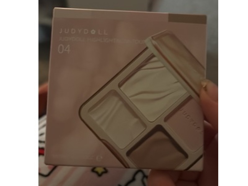 Judydoll 2 In 1 Highlighter Contour Palette, 04, 0.32 oz/9 g