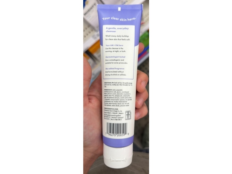 Hero Cosmetics Gentle Cleanser, Aloe + Cica, 5.07 fl oz/150 mL